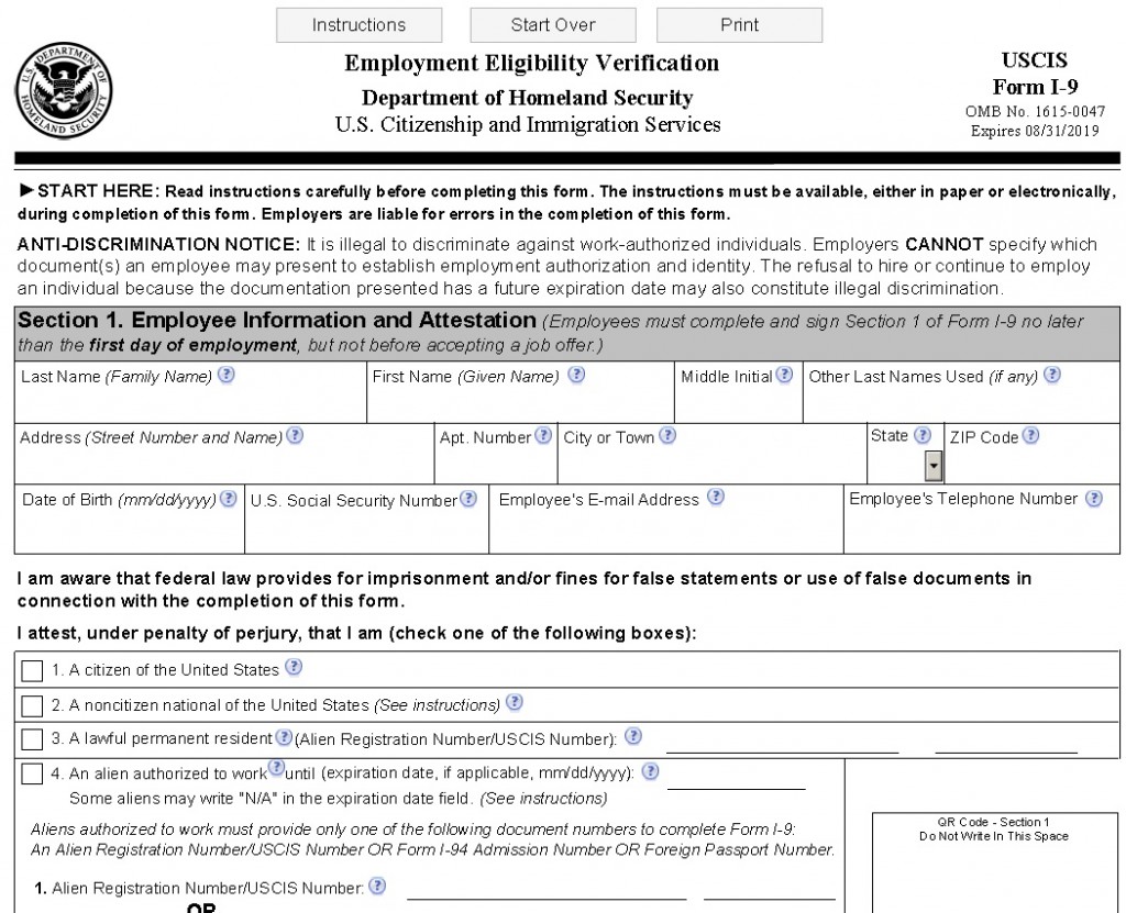 New I9 Form Connecticut's Lawyers for Employers